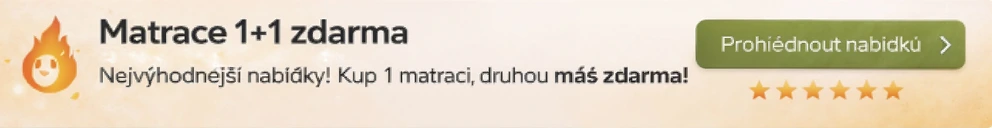 Matrace 1+1 zdarma – kupte jednu matraci, druhou máte zdarma