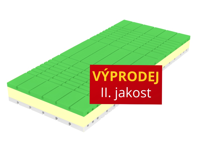 Calvin Clima - 200x180cm pro maximální regeneraci těla s paměťovou pěnou | II. jakost - ušpiněno