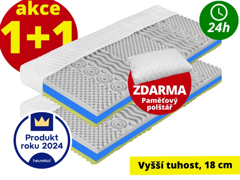 matrace Favorit Hard 18 200x80cm 1+1