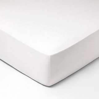 Bavlněné Jersey prostěradlo BÍLÉ