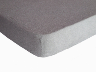Bavlněné FROTÉ prostěradlo ŠEDÉ